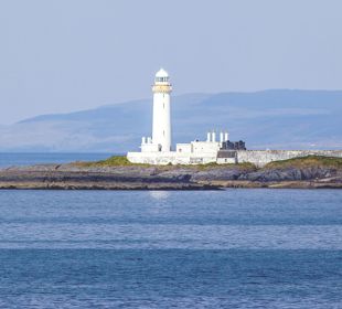 The Lismore lighthouse proudly sitting above the water.