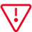 Decorative image of a warning symbol icon