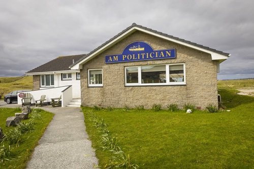 AM Politiican bar on South Uist