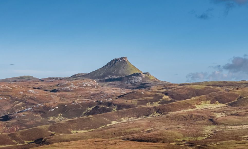 Dun Caan, the rocky peak on the Isle of Raasay